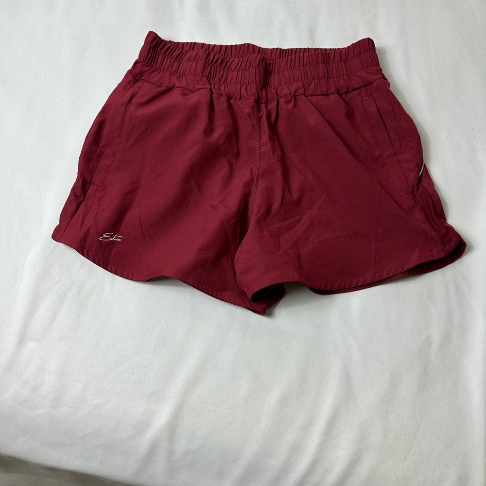 Women's Maroon Athletic Shorts